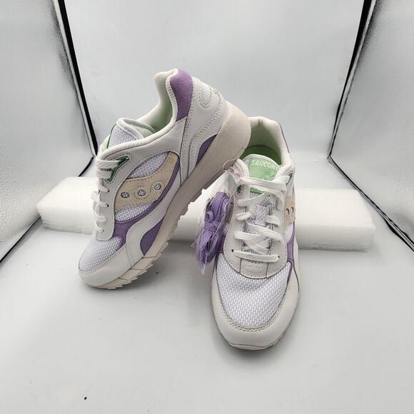 Ladies Size 10 - Saucony Shadow 6000 Purple White NEW - Picture 1 of 11